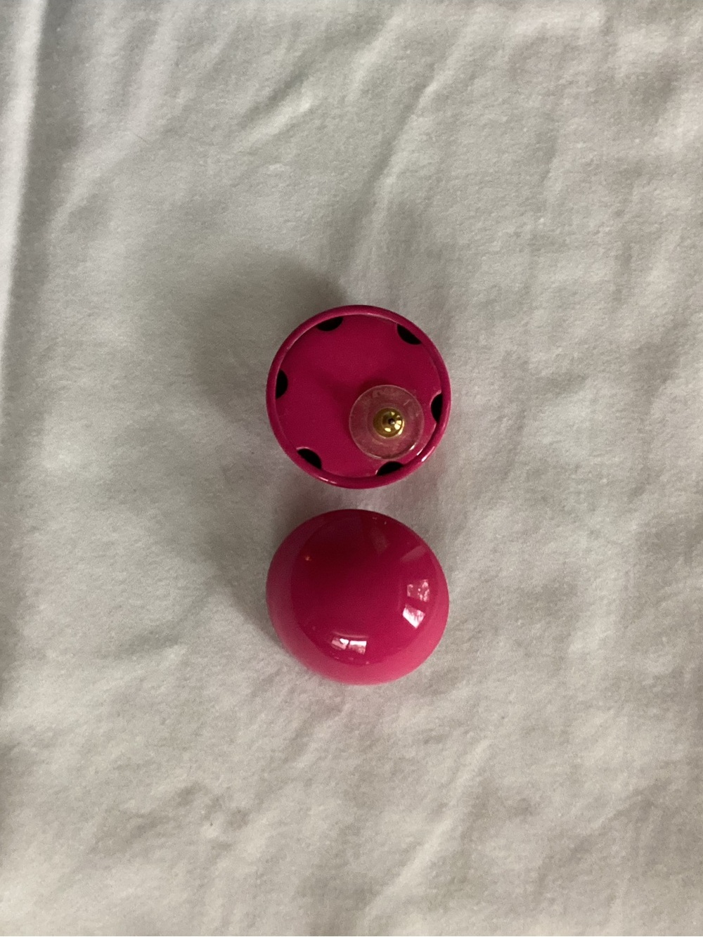 Pink stylish circular earrings